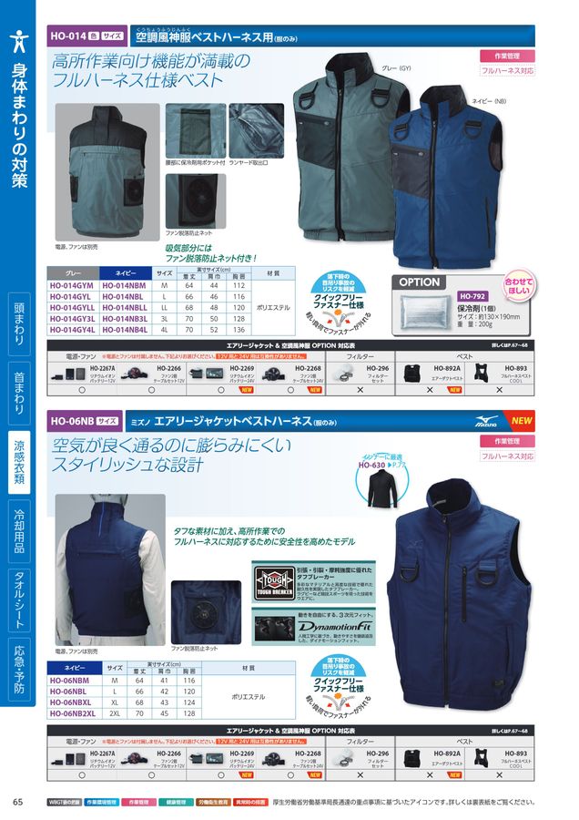 ユニットの熱中症予防対策用品カタログNo.166